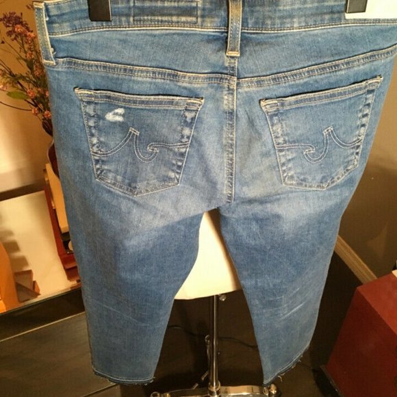 Adriano Goldschmed The Stilt Crop Distressed Jeans - Picture 7 of 9